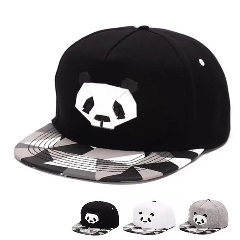 Fashion spring summer lovers baseball cap hip hop Street dance caps male Ms cute panda rubber snapback hats sports leisure hats