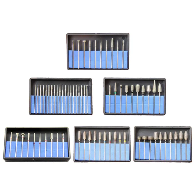 

1set Small Tiny Cut HP Diamond Burs Kit Fully Sintered Daimond Kits Polishers Dental Lab Tools