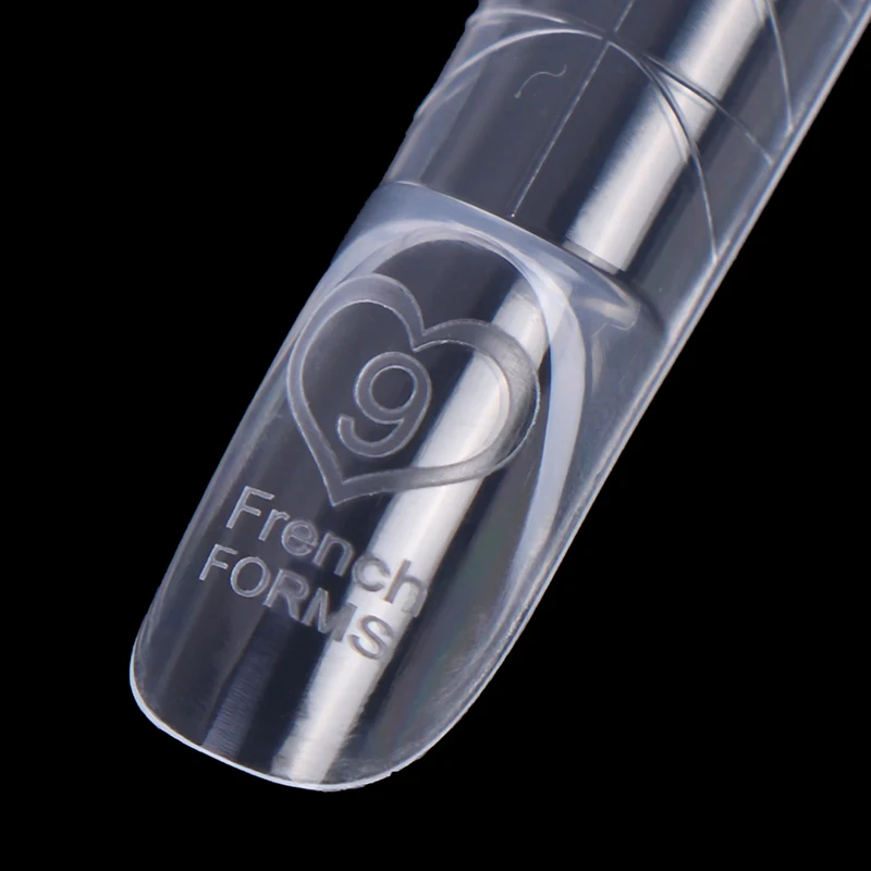 

120 шт. французских двойных форм для наращивания ногтей, 15 размеров, прозрачные, многоразовые, для гель-наращивания, инструмент для французского маникюра, DIY-дизайн