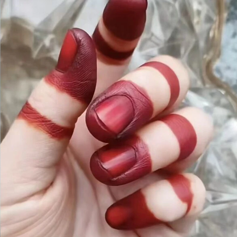 Naturalna roślinna henna do farbowania paznokci w proszku wino czerwone czarne długotrwałe zdobienie paznokci naturalne kolory szablon 30g
