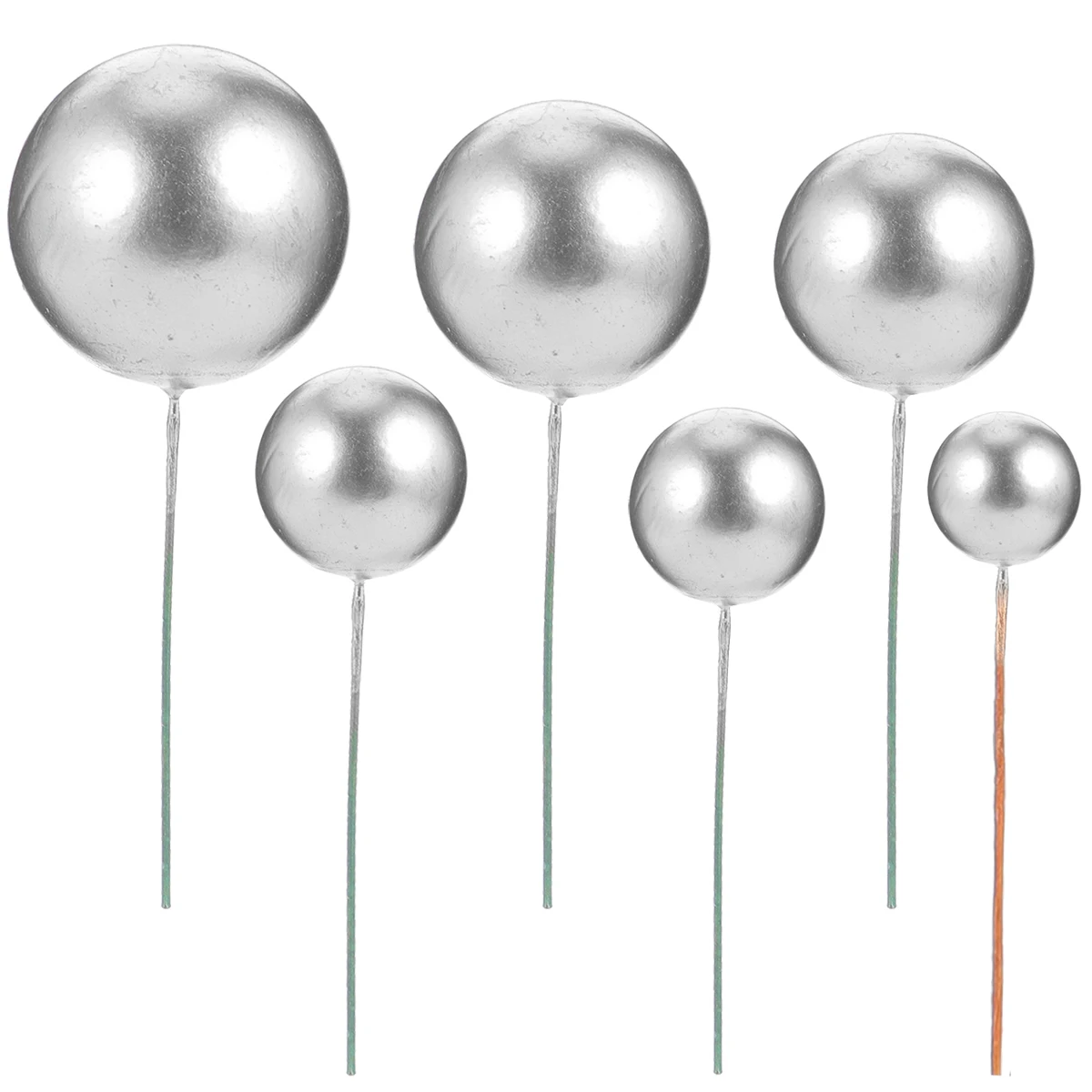 

30 Pcs Foam Ball Ornament Cake Topper Kugeln Wedding Decor Goldene Torte Kuchendekorationskugeln