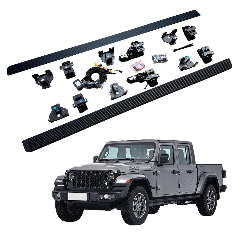 

Easy Install Aluminum Running Board Automatic Electric Power Side Step for Jeep Gladiator JT Pickup Truck 2022+