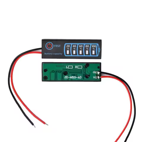 DC5V-30V 2-8S Battery Level Indicator Ternary Lithium Battery Lithium Iron Phosphate Lead-Acid Battery Capacity Display Tester