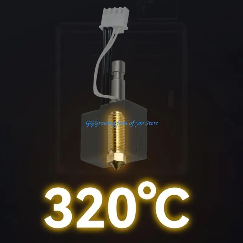 

H9EB High Temperature Resistant Hotend for Featuring 0.4mm Hardened Nozzle and Ceramic Throat