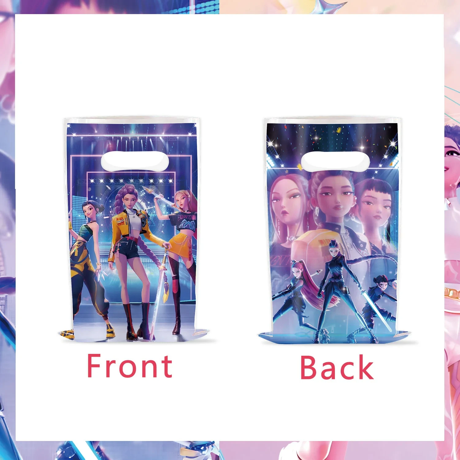 10/20/30/40/50 قطعة الكرتون K-Ppop شيطان الصيادين جودي حقيبة البلاستيك كيس الحلوى لوازم الحفلات زينة حفلة عيد الميلاد #4