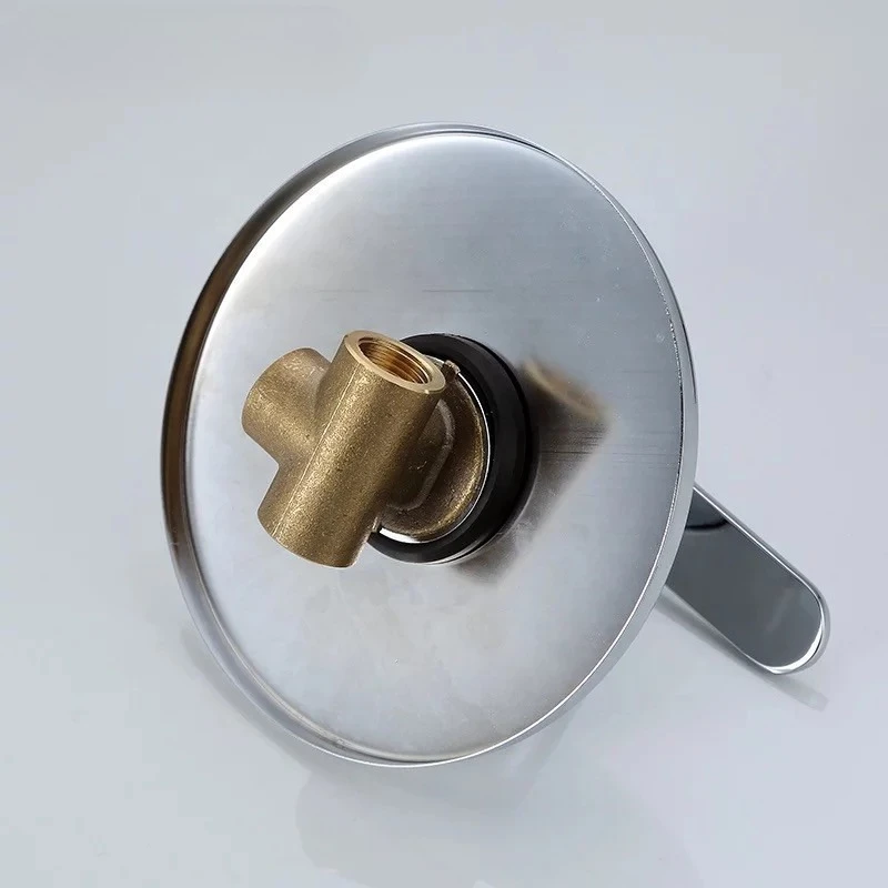 Brass Mixing Faucet Bathroom Faucet Mixer Concealed Dual Function Hot and Cold Valve Control Valve