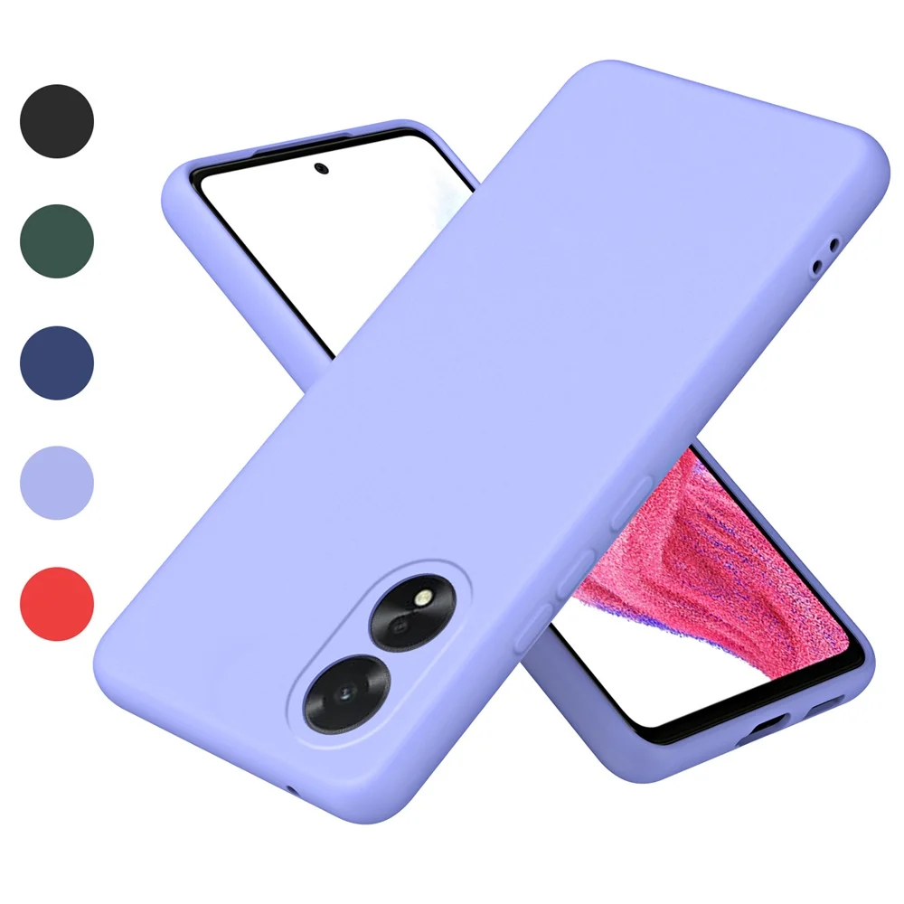 For OPPO A18 A38 4G Rugger Armor Rubber Case,0.2MM Liquid Silicone Case With Soft Lining For Galaxy A78 4G