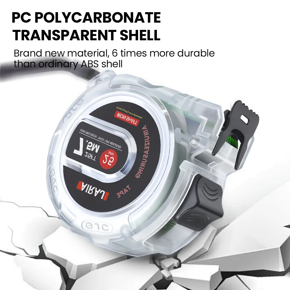 AIRAJ 3-5-7.5 METER Fluorescent Tape Measure Precision Thickened Double-Sided Scale Waterproof and Wear-Resistant Measuring Tool