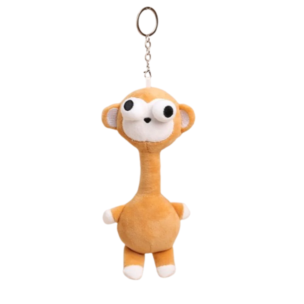 

Funny Design Chicken Plush Keychain Cute Style White Color Giraffe Bag Pendant Creative Gift 20CM Pink Pig Plush Pendant