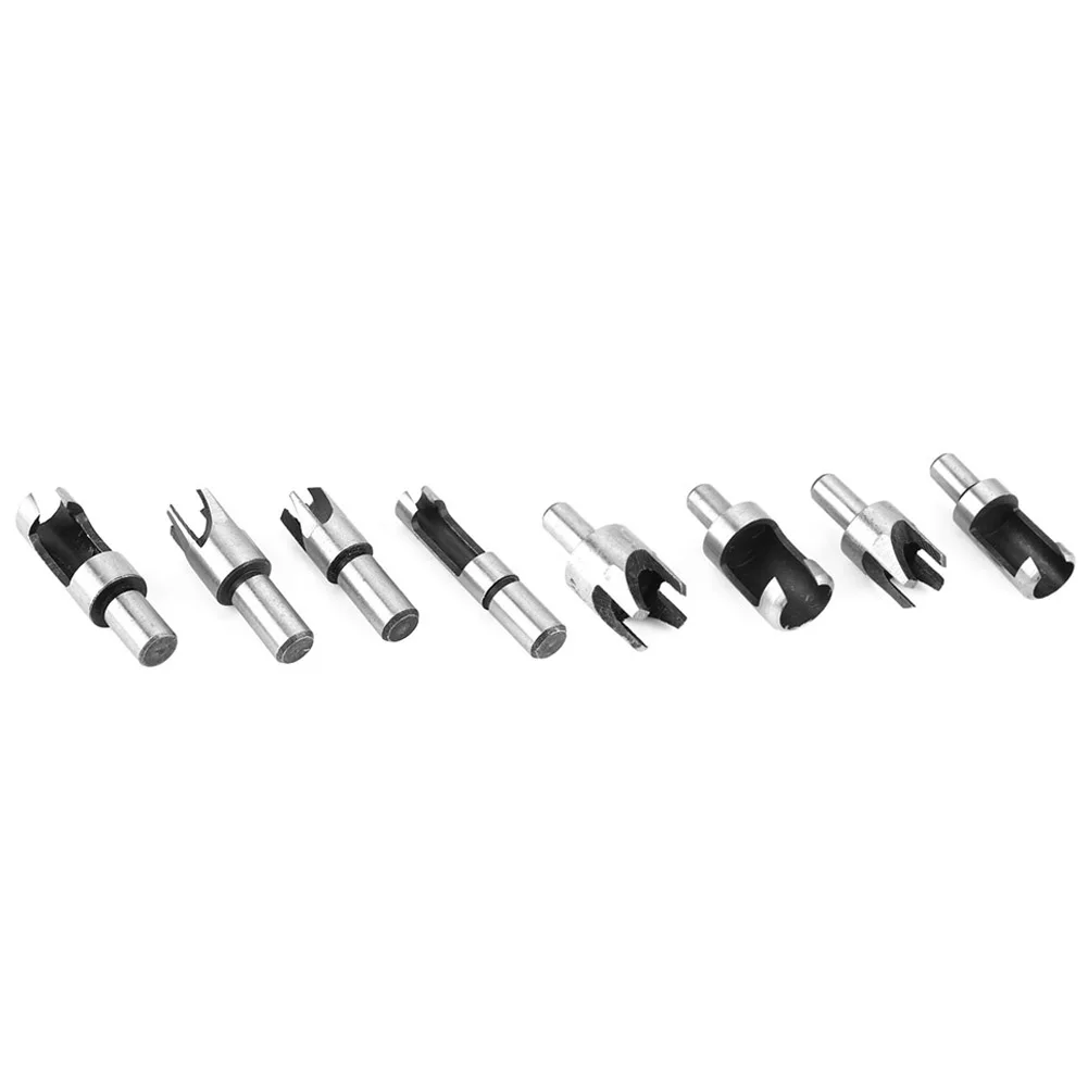 

Woodworking Hole Cutter, 8pcs Carbon Steel Woodworking Hole Wood Plug Cutter Cutting Tool Drill Bit Set
