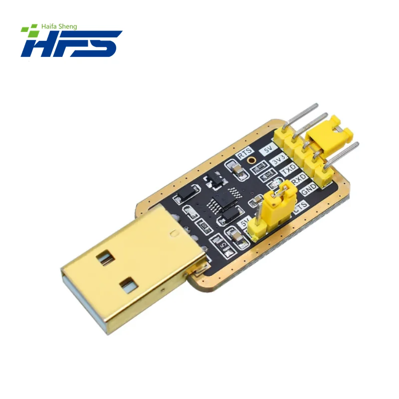 CH340 module, USB to TTL CH340G, CH340G, with small wire brush board, STC microcontroller, USB to serial Instead PL2303