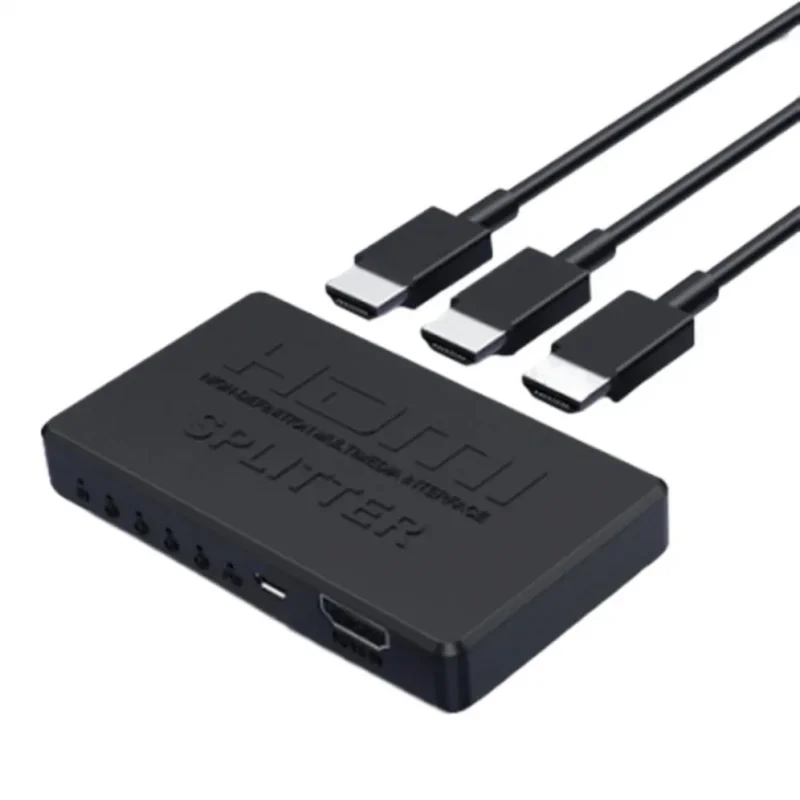 1 in 4 Out HDMI-Compatible Splitter HD 4K Video Switcher HDMI Cable Adapter 1x4 Hub For PS4 Laptop Monitor TV Box Projector