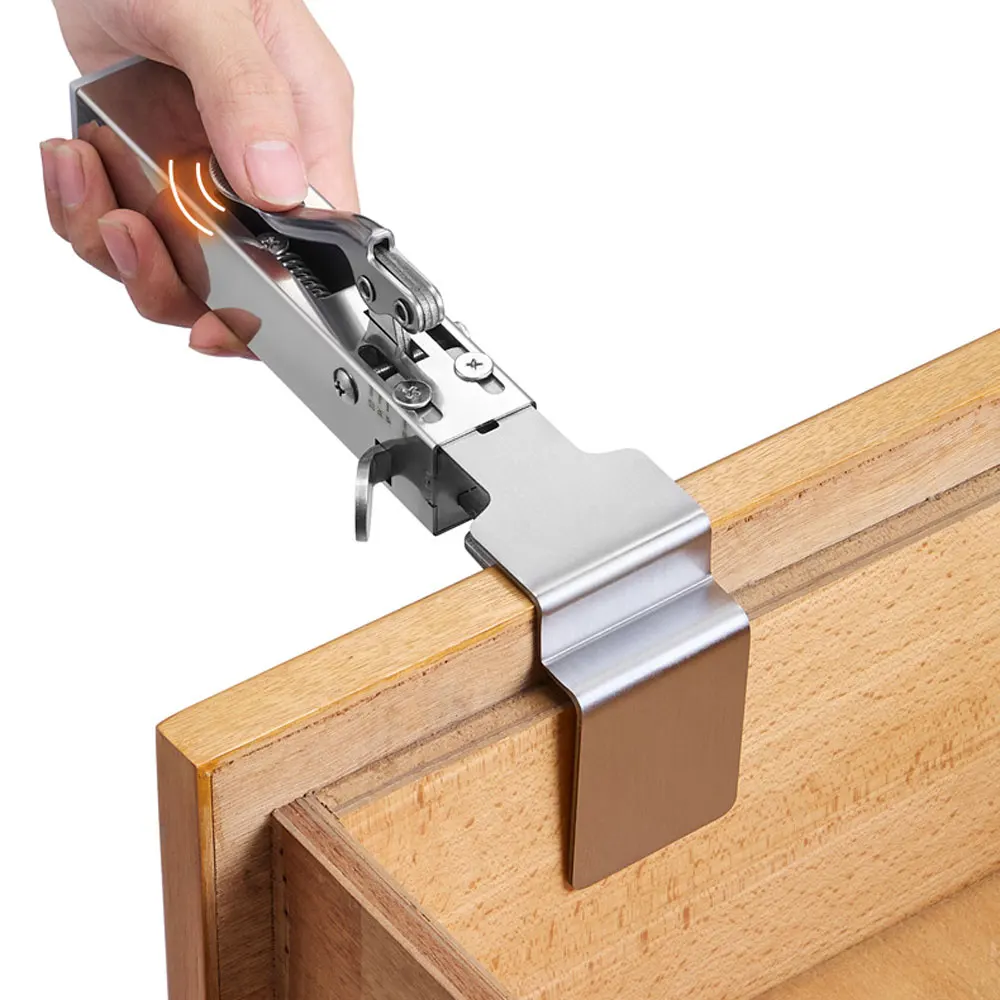 Imagem -02 - Woodworking Jig Cabinet Tool Home Furniture Acessórios Steel Drawer Grampos de Instalação Frontal Panel Clips Hand Tool