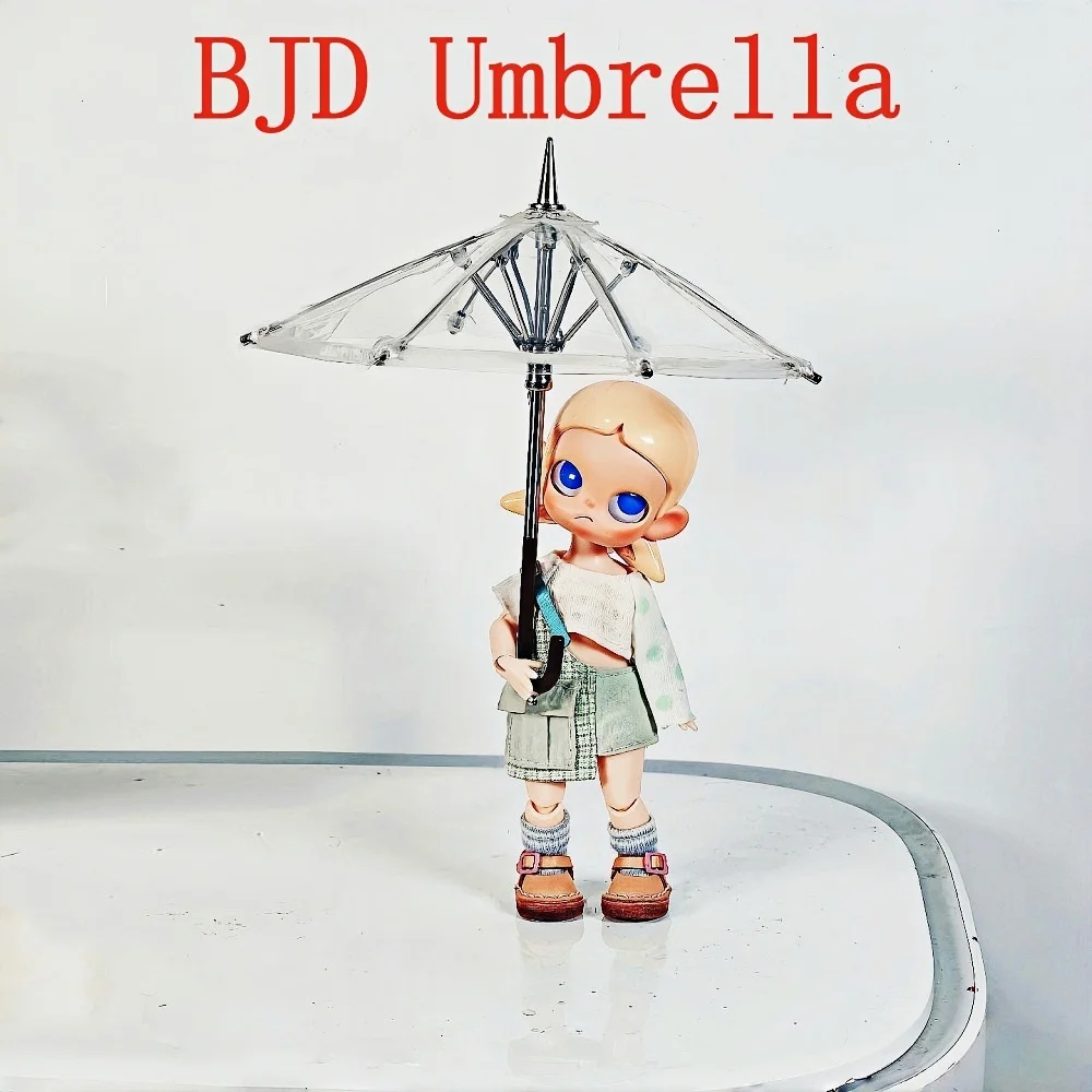 Transparent Mini 1/12 BJD Umbrella OB11 Pocket Doll Decor Photo Prop Tiny Dollhouse Mini  Accessory only Not For Human Use