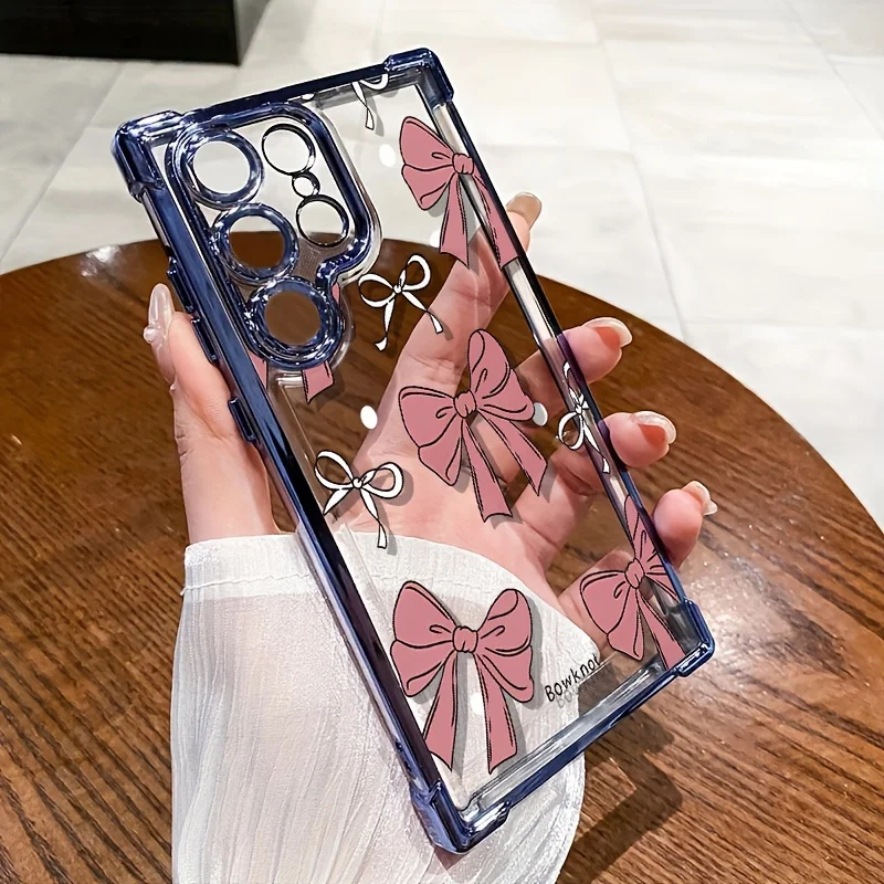 حافظة هاتف بفيونكة وردية لهاتف آيفون 17 إلى 11 برو ماكس بلس #3