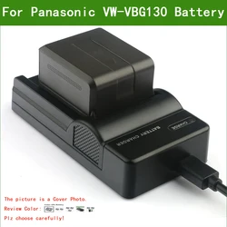 VW-VBG130 VBG130 Digital Camera Battery / Charger for Panasonic SDR H40 H48 H50 H60 H68 H80 H90 HDC HS700 TM200 TM300 TM700