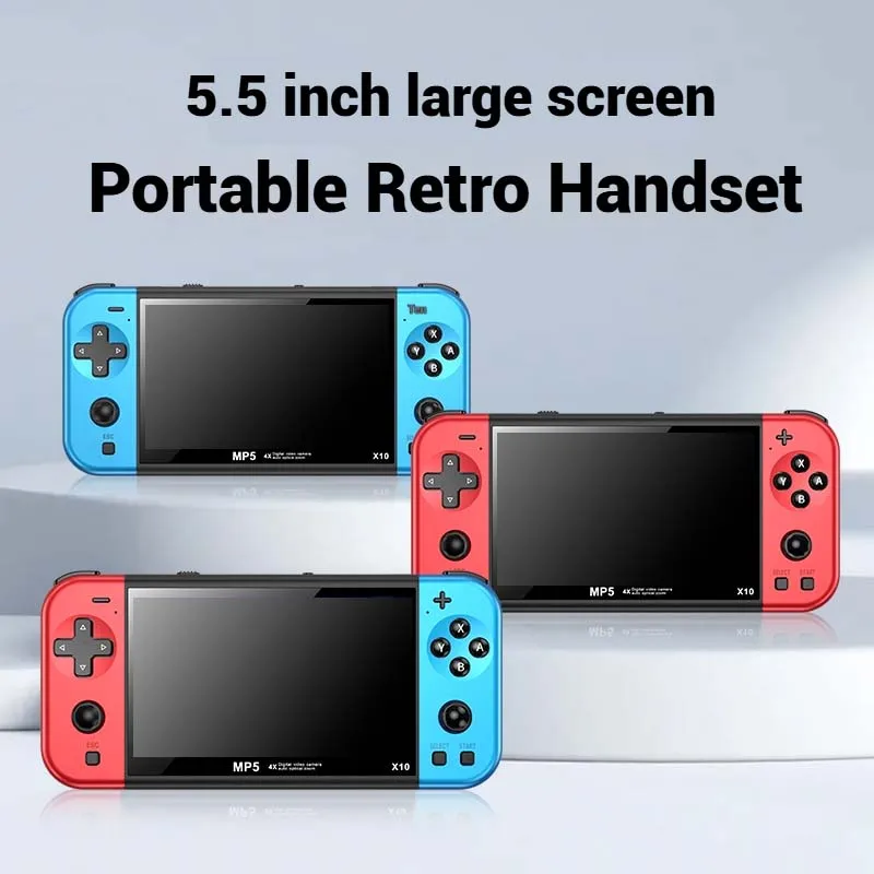 

X10 Retro Handheld Game Console 5.5 Inch Large Screen PSP Arcade HD HD Handheld Popular Games to Play At Hand