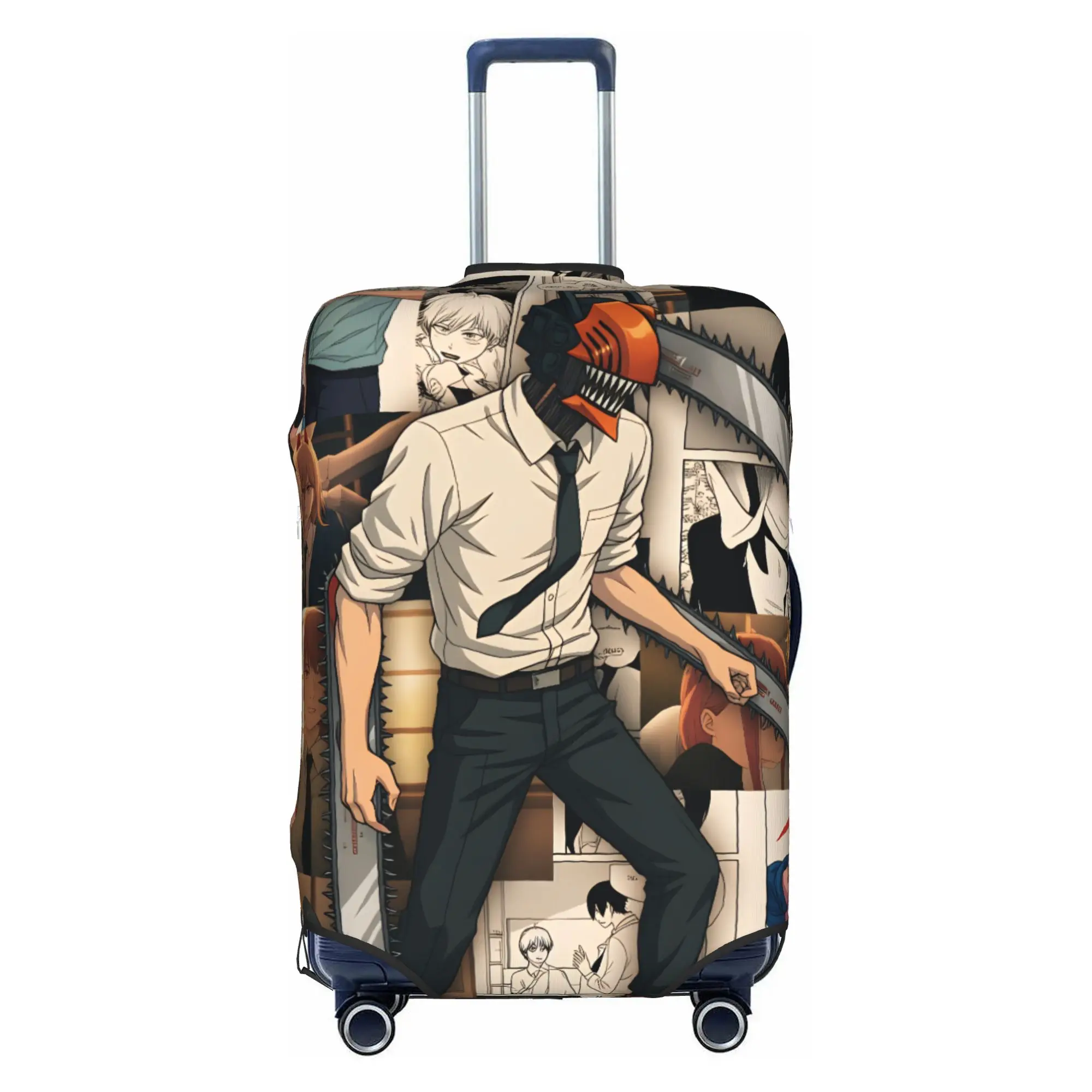 Denji Chainsaw Man Power  Luggage Cover Elastic Makima Himeno Kobeni  Travel Suitcase Protective Covers Suit For 18-32 inch