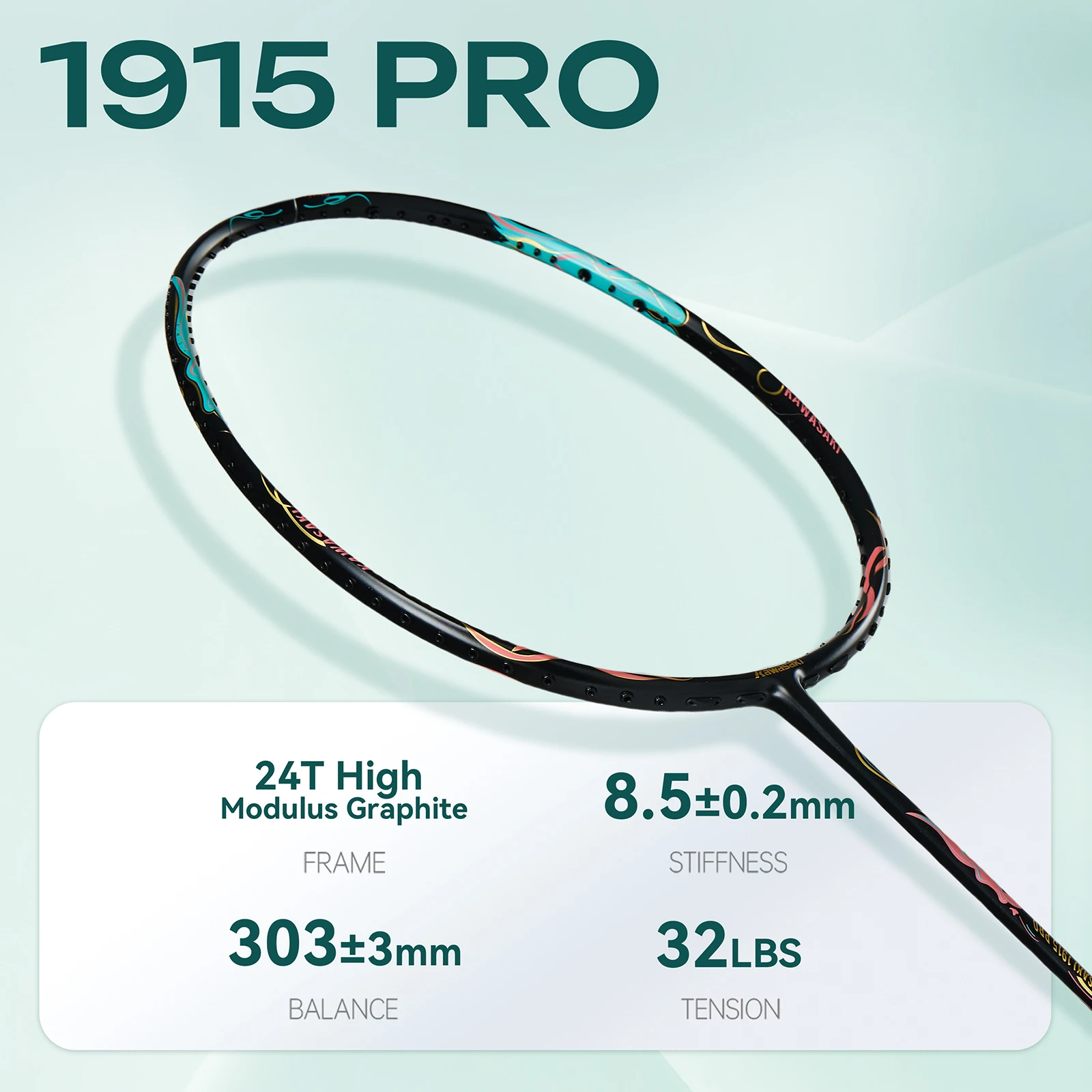 

Kawasaki 5U Full Carbon Balanced raquette badminton of Offense and Defense Style Oirginal 1915 Pro Professional Badminton Racket