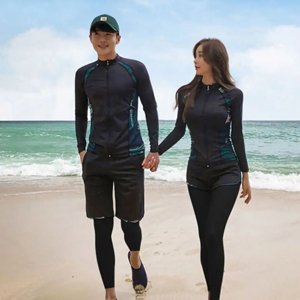 

Long Sleeves Split Wetsuit Zipper Style Soft Material Diving Suit Sunscreen Protection Long Trousers Surf Suit Surfing