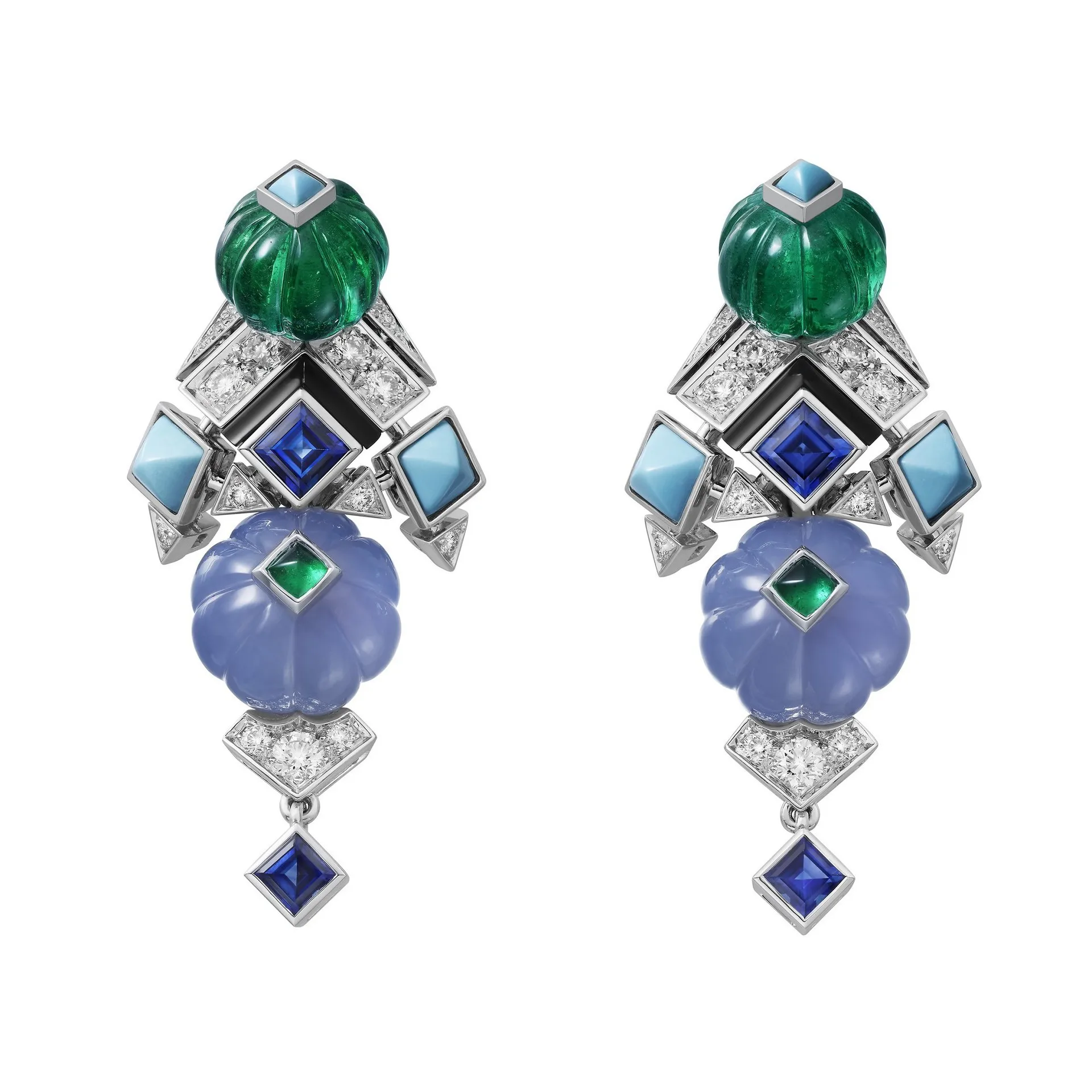 New S925 Silver Earrings High Carbon Diamond Card Home Fruit Tips High Fashion Jewelry Luxury Earrings Wedding Jewelry