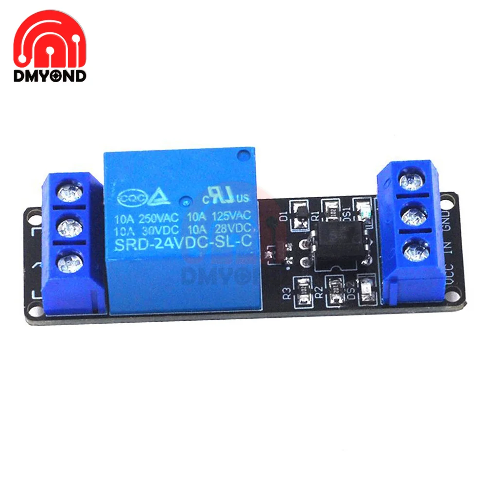 1 Channel Relay Module Low Level Trigger Optocoupler Isolation 5V 12V 24V Relay Module PLC Control Driver Board