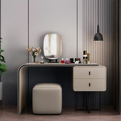 Armadietto Console Toeletta Camera da letto Caffè Tavolo da toeletta moderno di lusso Letto in legno Lato Anitys Para Maquillaje Mobili per la casa