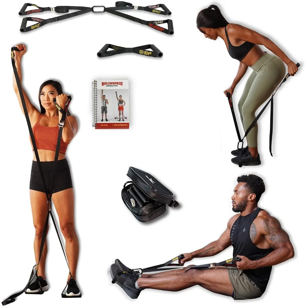 

Isometric Exercise Strength Training Equipment - Resistance Bands & Suspension Trainer Straps - Low Impact Portable Home