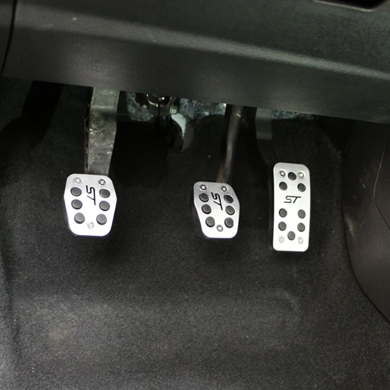 FOAL BURNING Car Accelerator Pedal Brake Pedal Clutch Pedals Cover for Ford Focus 2 MK2 3 4 MK3 MK4 Kuga Escape ST 2005-2017
