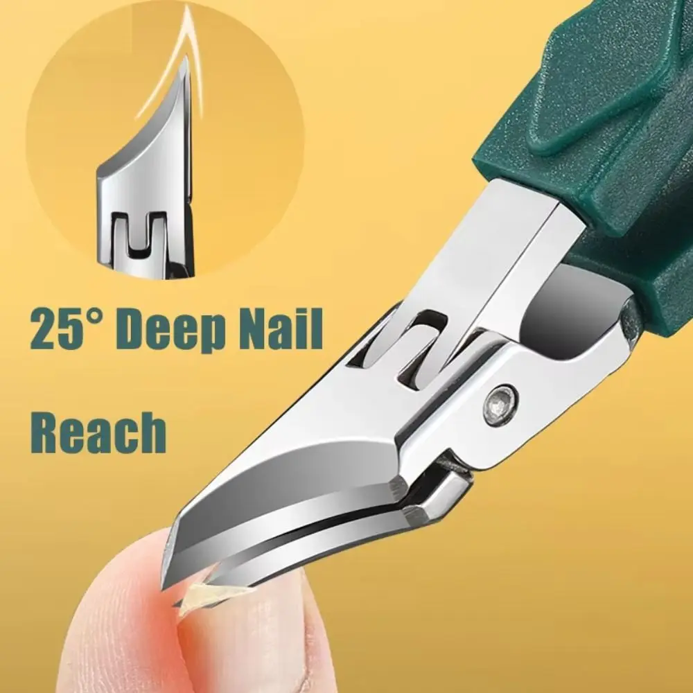 High-end Anti-Splash Slant Edge Nail Clipper Stainless Steel Eagle Beak Fingernail Clipper Trim Nails Manicure Tool Nail Clipper