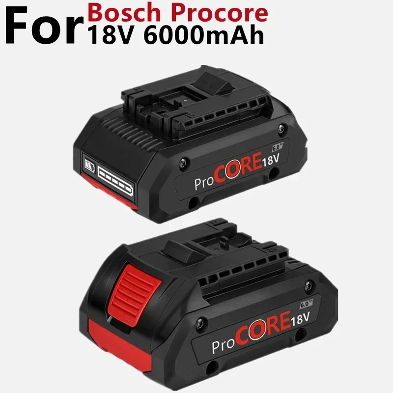 Upgraded 18V 6.0Ah Li-ion Battery for Procore 1600A016GB for Bosch 18 Volt Max Cordless Power Tool Drill, 2100 Cells Built-in