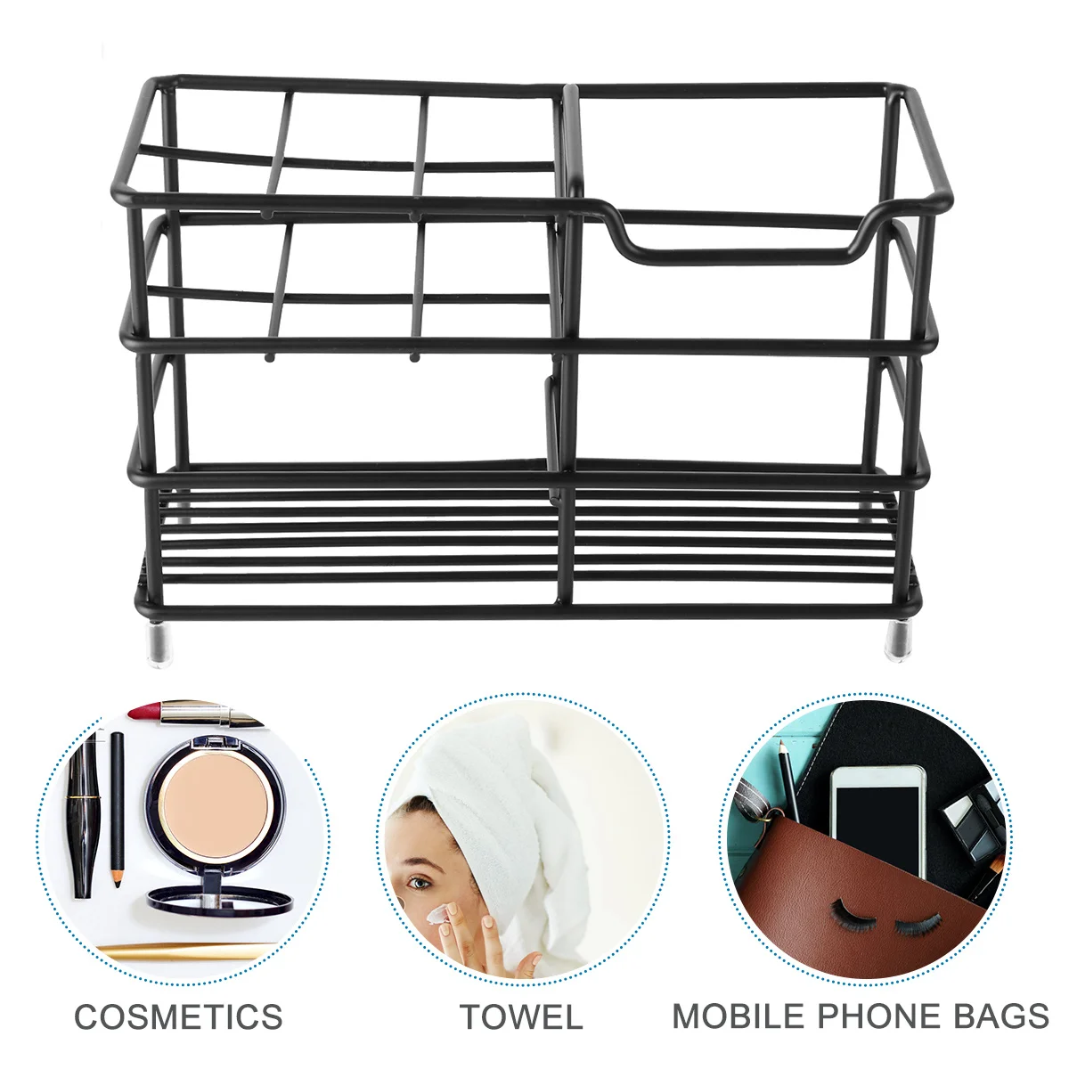 الفولاذ المقاوم للصدأ الحائط حامل فرشاة الأسنان لكمة خالية تصميم الحمام تخزين الرف فرشاة الأسنان كأس المنظم الرف #6