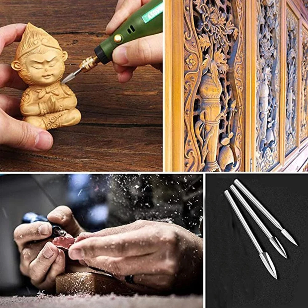 

Drill Bit Wood Carving Tool Grinding Tool High Speed Steel Wood Carving Drill Bit Set High Quality Accessories