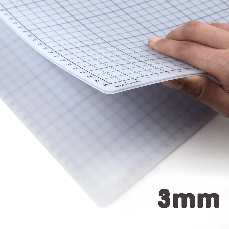 New A5 A4 A3 Leather Soft Pad Hand Writing Plank, 3mm Thickness Inch Size Cutting Mat Punch Craft Cutting Mat Board Engraving