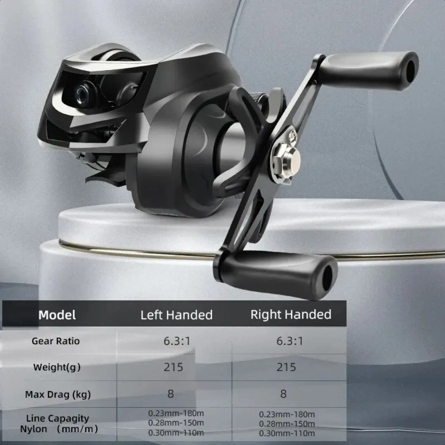 Baitcasting Fishing Reels Max Drag 8kg Ultra Light Casting Reel Fishing Reel  Bass Pike Fishing Tackle