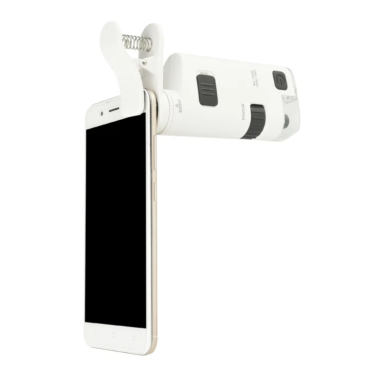 120X -190X Zoom Phone Holder Mini Zoom Microscope Textile Printing Magnifying Glass