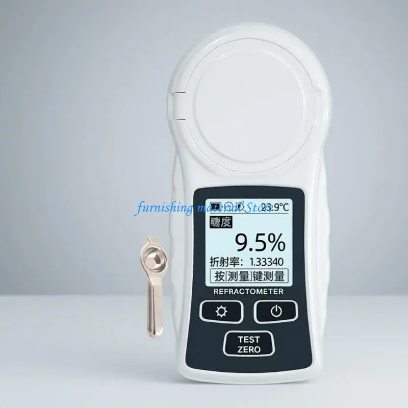 Y5GD Professional Refractometer with LCD Backlight Display Sugar Meter for Sugar Testing in Laboratory and Field Use