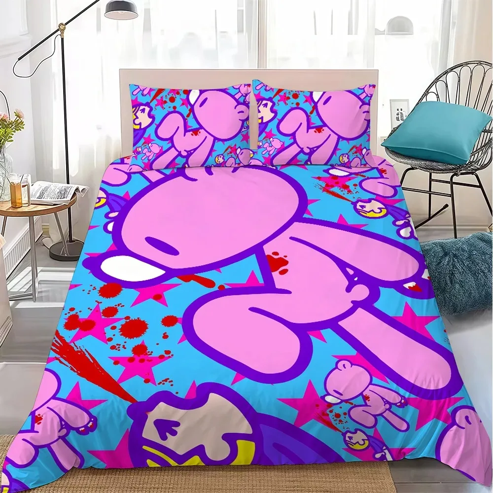 Afbeelding 3: Cartoon G-Gloomy B-Bear Leuke Beddengoed Set Zachte Dekbedovertrek Met 1/2 Stuks Kussenslopen Voor Kinderen Volwassenen beer Dekbedovertrek