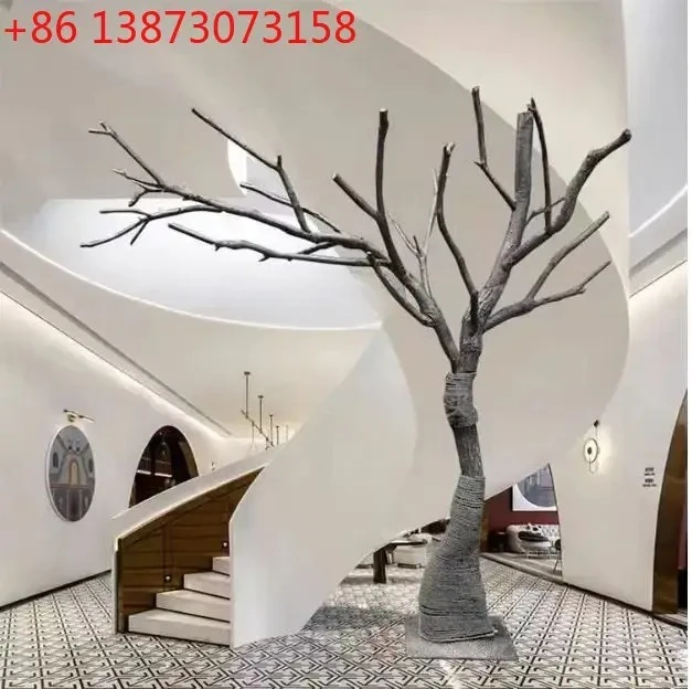FG11Simulation Dead Tree Large Real Trunk Fake Trees Props Tree Hotel Living Room Coffee Shop Decoration
