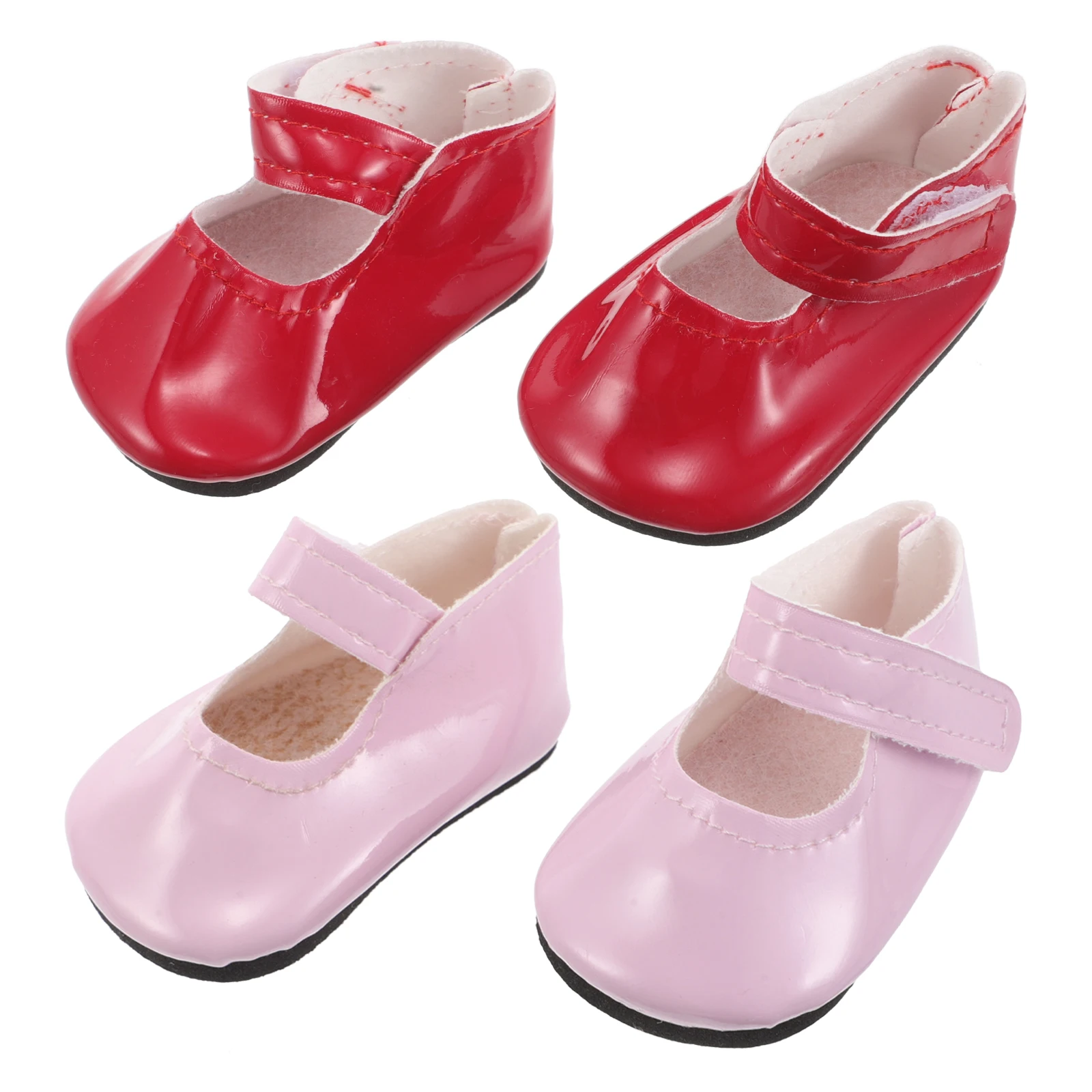 

2 Pairs Toy Shoes Clothes Dance for Girls House Supplies Accessories
