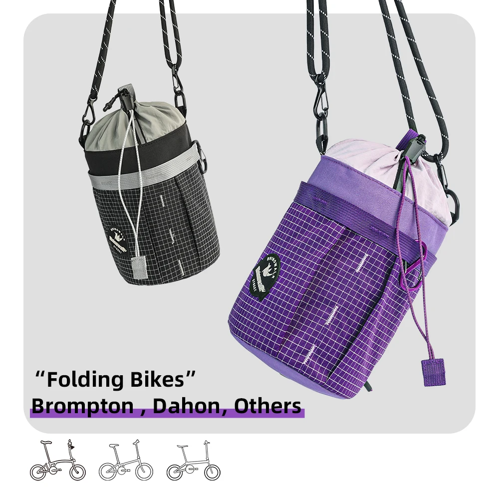 Rhinowalk دراجة الجبهة أنبوب حقيبة زجاجات المياه 2.5L الحضرية الدراجات المقود الناقل الحقيبة تخزين ل دراجة الطريق الجبلية دراجة قابلة للطي #2