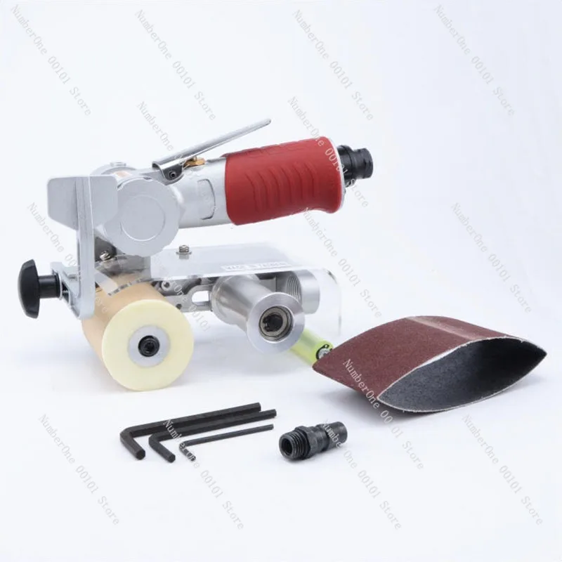 Portable Pneumatic Belt Sander 60*260mm Metal Wire Drawing Machine Rust Removal Polisher