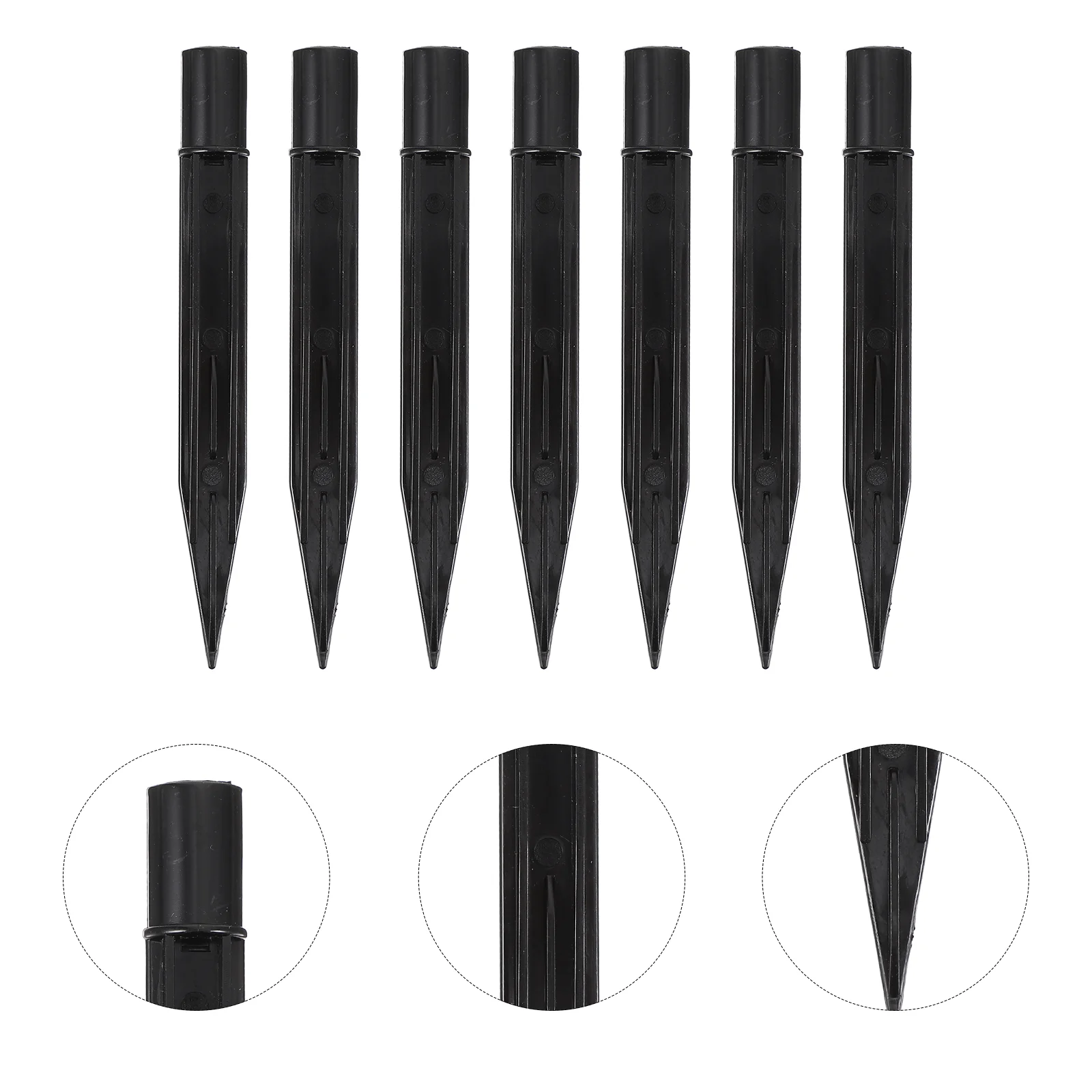 10 Pcs Solar Light Spikes Replacement Ground Luminous Lamp Outdoor Plastic Stakes LED Lights