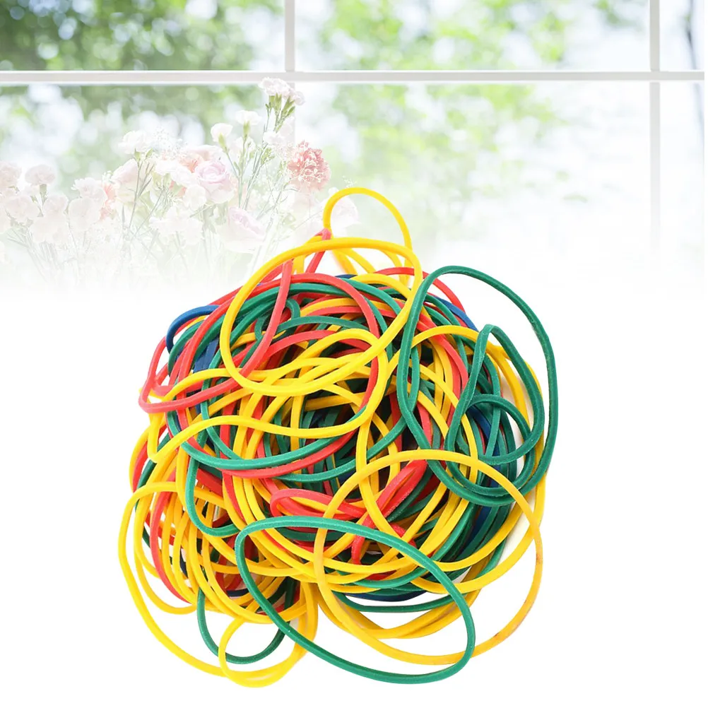 100 Pcs Colorful Elastic Bands Mini Rubber Bulk Small for Crafts Elastics Colourful