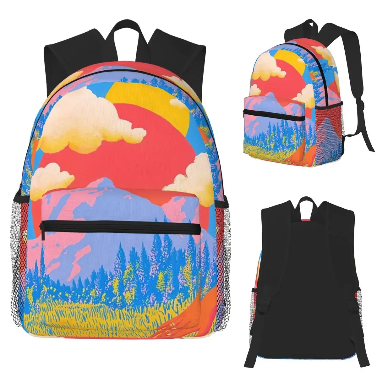 

Сенсорный студенческий рюкзак с травой, школьная сумка, походный дорожный рюкзак для мальчиков и девочек, сумка для книг, сумки на плечо