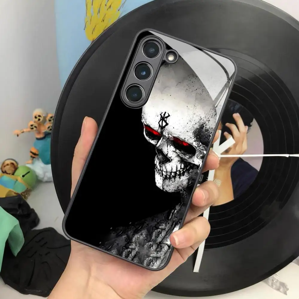 Anime Berserks Phone Case For Samsung Galaxy S26 S25 S24 S23 S22 S20 S21 Ultra Plus Fe Colored Silver Cover