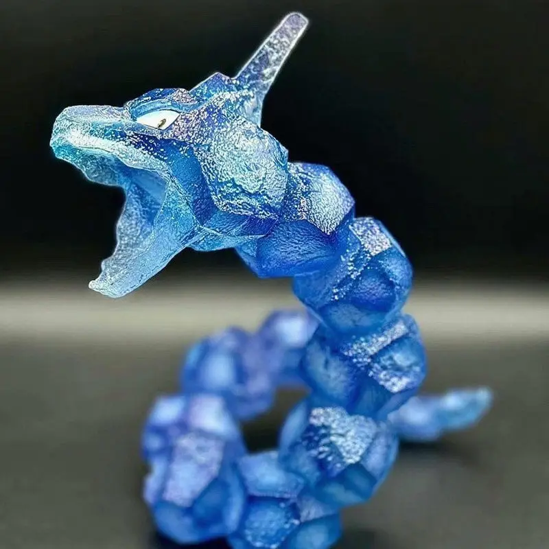 

Pokemon Crystal Onix Figure Upgraded Hand Sprayed Painting Collectible Desktop Ornament Trendy Toy For Adult Collector Gift