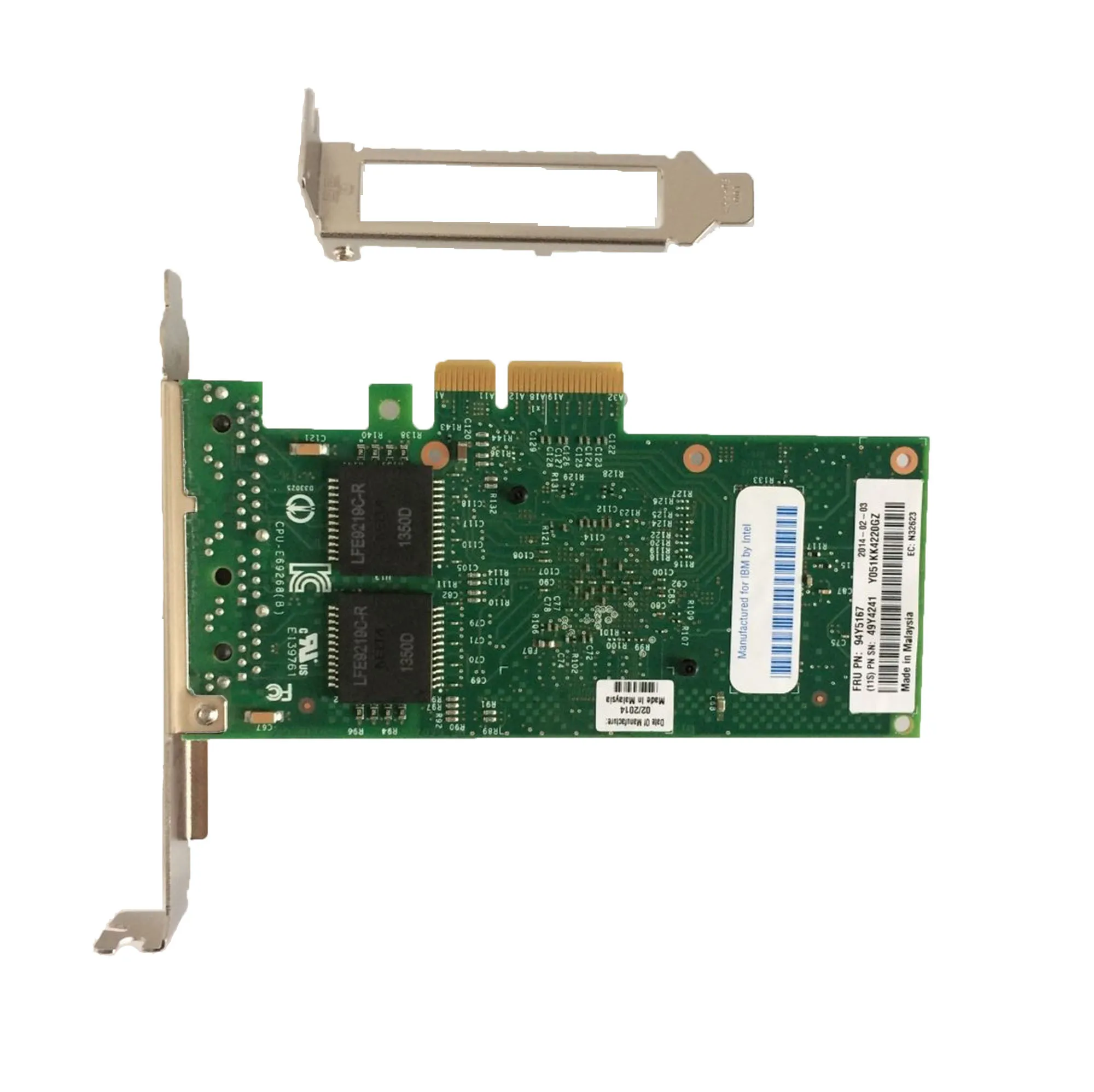 Orijinal Intel çift bağlantı noktalı Gigabit ağ arayüz kartı 82580EB I340-T2 49Y4232 PCIE I340-T4