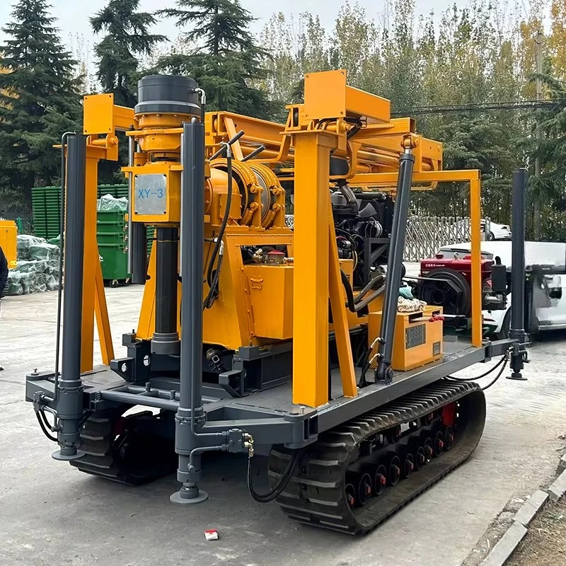 High Quality Portable Mining Diamond Core Drilling Rig With Engine 75mm Drilling Diameter 130-200m Depth For Water Well Drilling