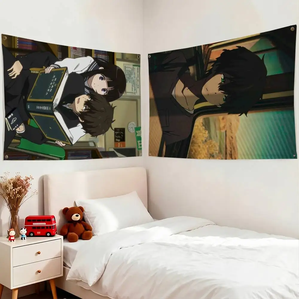 Bestselling Anime Hyouka Flags Wall Hanging Tapestry Outdoor Garage Room Decorative flag Background Blanket